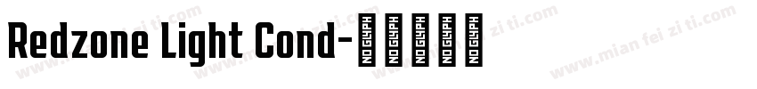 Redzone Light Cond字体转换
